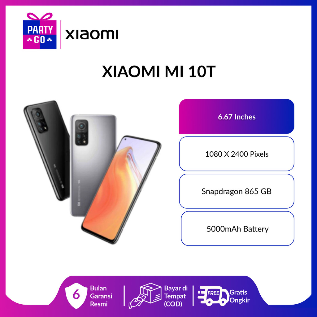 (Second Like New) Xiaomi Mi 10T 6.67 inches | 8GB+128GB | Snapdragon 865 5G | 5000 mAh - Black