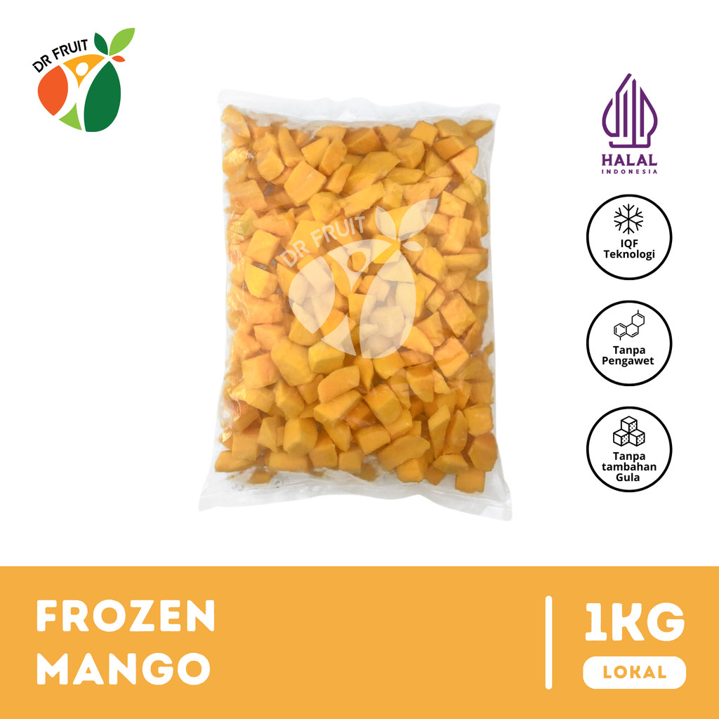 

Buah Mangga Beku | Frozen Mango (IQF) | 1 KG