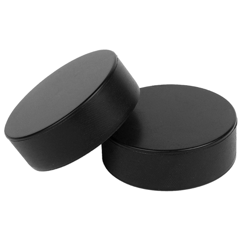 2Pcs Puck Training Hockey Ice Softball Bat Official Regulation Accessory Practicing Indoor Hockey Pu