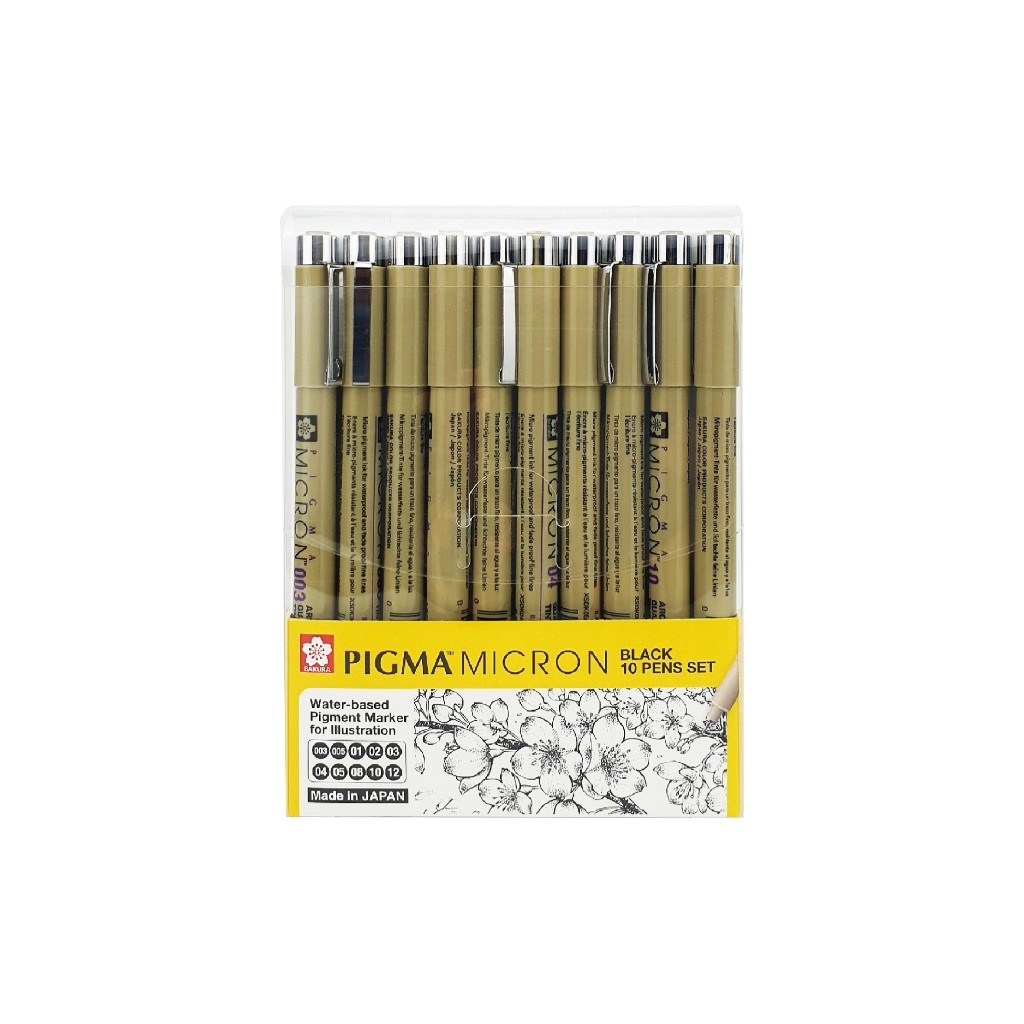 

Gramedia Surabaya - Sakura Pigma Micron Set 10 Pigment Ink Drawing Pen