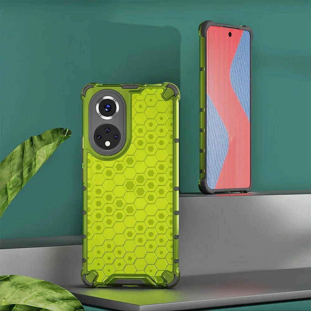 Casing Ponsel Baru Honor X7 50 Lite Nova 13 Pro Hard Silicone Shockproof Armor semitransparan Honeyc