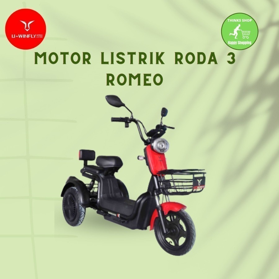 Sepeda motor Listrik Sepeda Listrik  Roda 3 Uwinfly ROMEO U Winfly