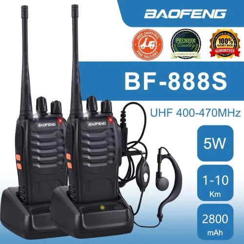 WOW HT BF 888S / Baofeng Handy Talky RadioHT/ Antena Radio HT Baofeng 888S/Radio HT Walkie Talkie Wa