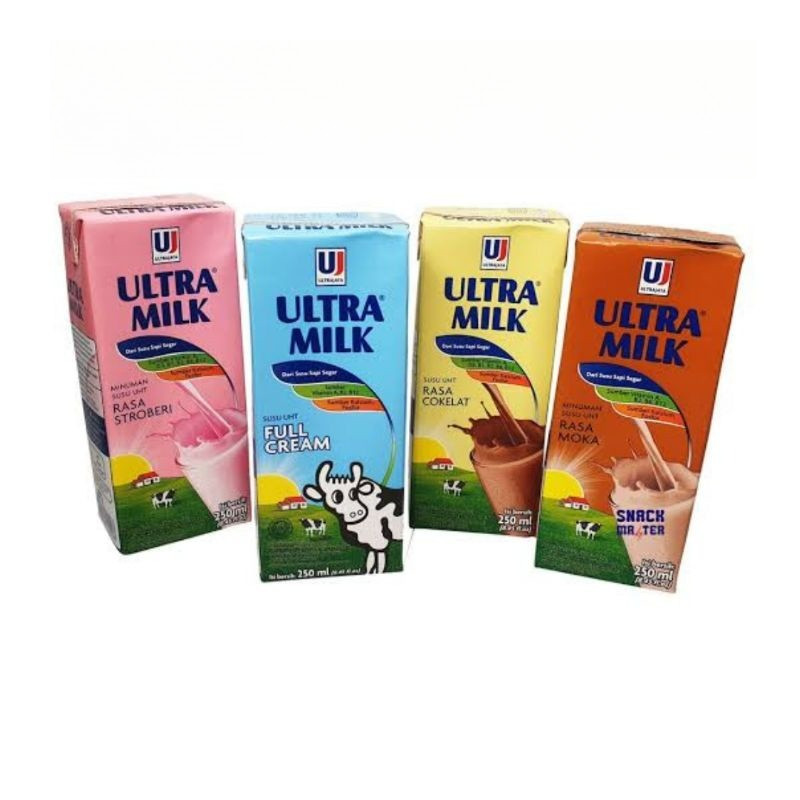 

Ultra Milk UHT 250ml Coklat Full Cream / Susu Cair Ultra Milk / Susu Kotak (1 pcs)
