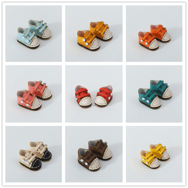 New Ob11 Handmade Shoes 1/12 Bjd Shoes Italian Cattle Shoes Holala Boots Doll Accessories For Body9,