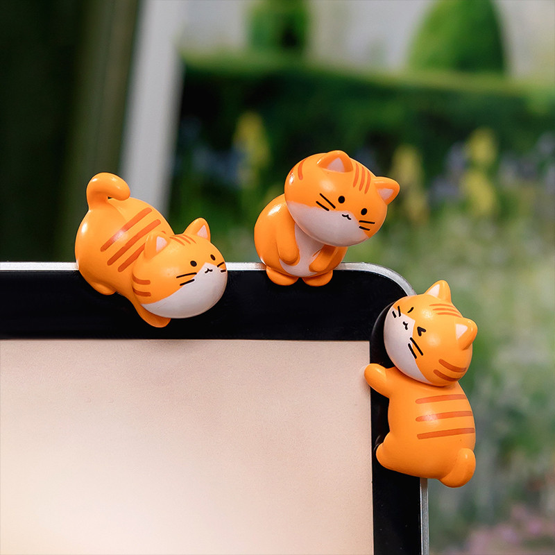 PARKHOR Hiasan Konsol Tengah Mobil Boneka Hiasan Dinding Lucu Dekorasi Kucing Dekorasi Mobil Kreatif