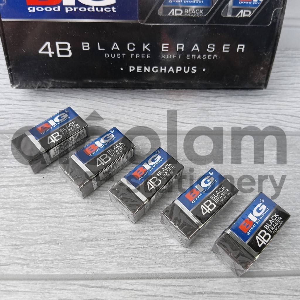 

SATU PACK ( 40 PCS ) Penghapus Kecil HItam BIG lengkap