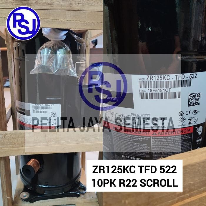 Kompresor AC Copeland ZR125KC-TFD-522 / Compressor Copeland ZR125KC / 10HP / SCROLL / ZR125KC 10PK /
