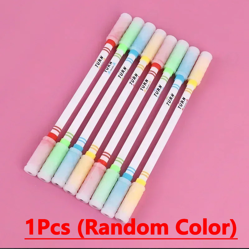 

4/2/1Pcs Creative Spinning Pen Spinner Toy Adult Kids Stress Relieve Rotating Gel Pens Anti-slip Hand Student Stationary