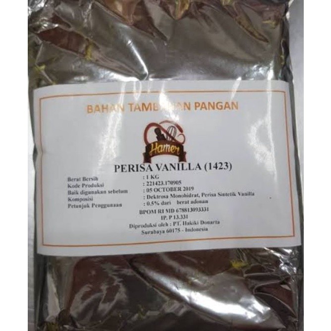 

Hamer Perisa Vanilla Bubuk Vanili Susu 1kg