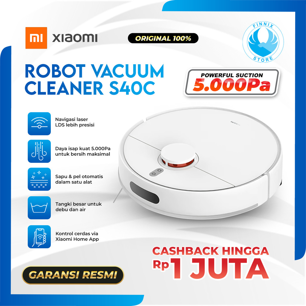Robot Vacuum Cleaner dan Mop 5000Pa Navigasi LDS Penyedot Debu Otomatis