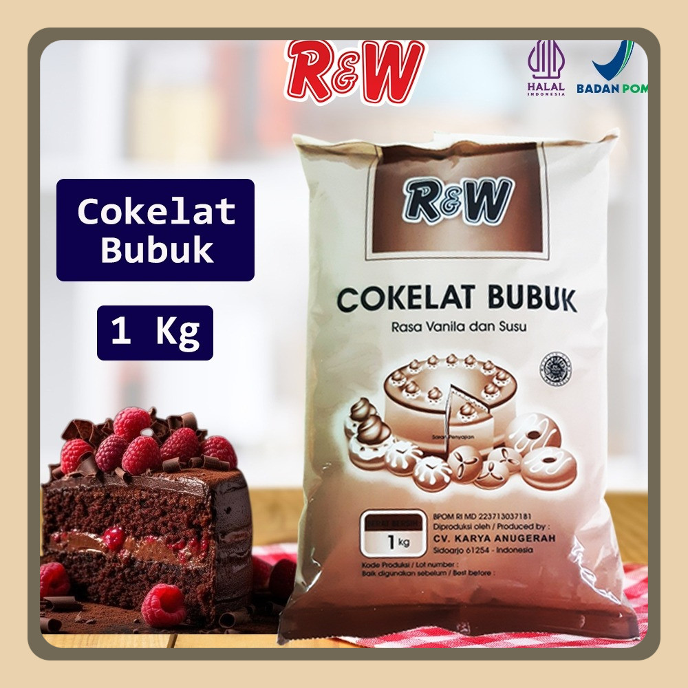 

Coklat Cokelat Bubuk Cocoa Powder Kue Kiloan Rajawali R&W 1 kg Bahan Brownies