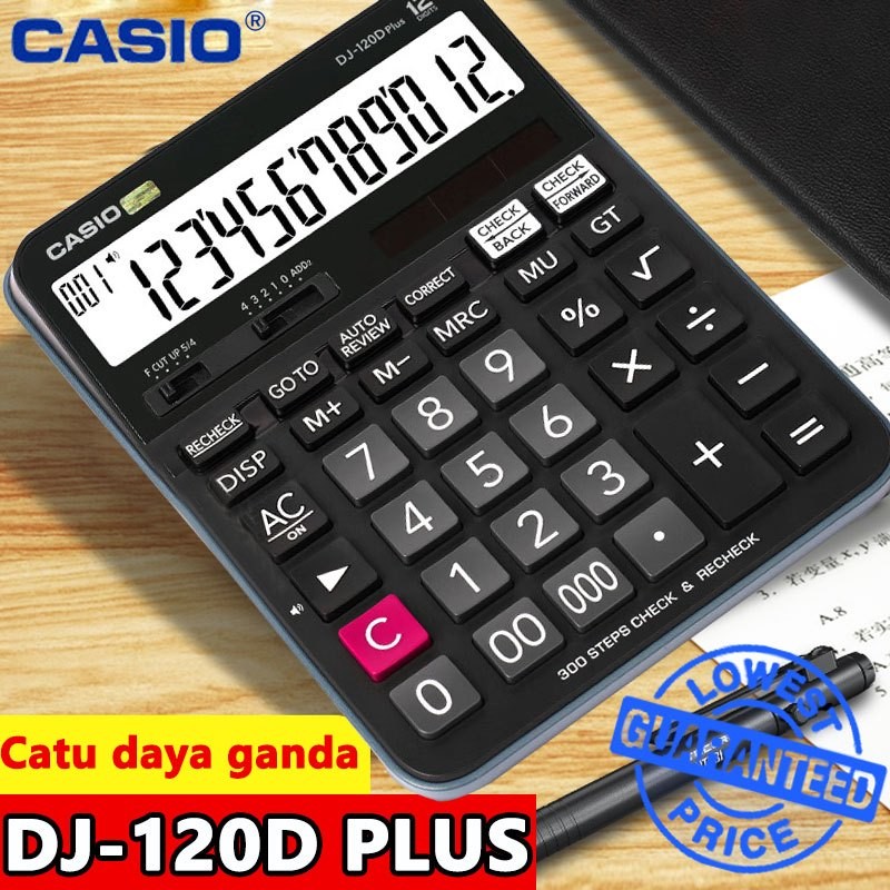 

New [Promosi mulai sekolah]Kalkulator Scientific Casio DJ-120D PLUS/MJ-120D PLUS Kalkulator Meja Check Correct 100% asliPremium