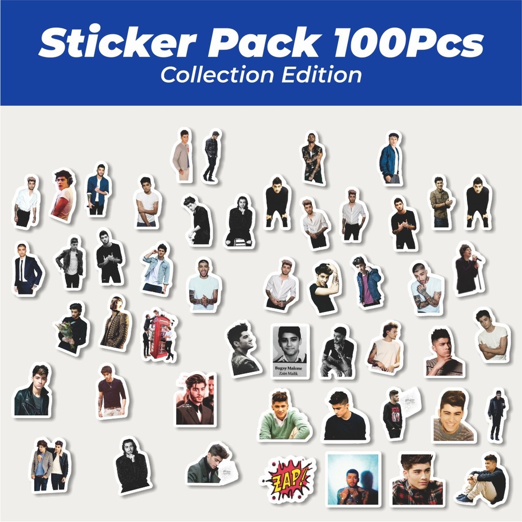 

Hot Stiker Zayn Malik Stiker Lucu Anti Air Stikers Berperekat Waterproof Sticker Decal Buat Motor Helm Buku Journal Koper Casing HP Laptop Botol Minum