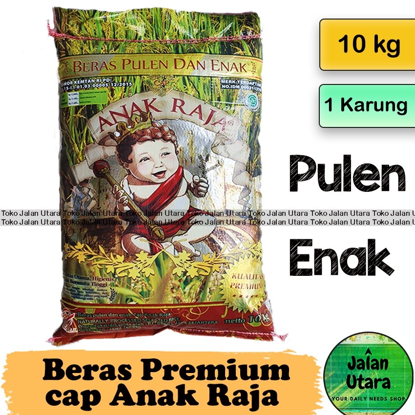 

NEW Beras Anak Raja 10kg | Premium | Jalan Utara