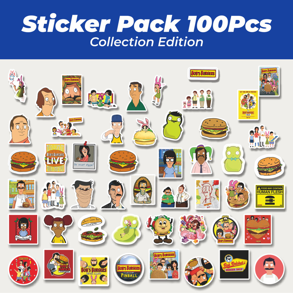 

Hot Stiker Kartun Bob Burgers Lucu Anti Air Stikers Berperekat Waterproof Sticker Decal Buat Motor Helm Buku Journal Koper Casing HP Laptop Botol Minum