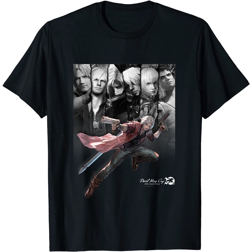 COD Baju Kaos Devil May Cry 20th T-Shirt Lembut Tebal Premium