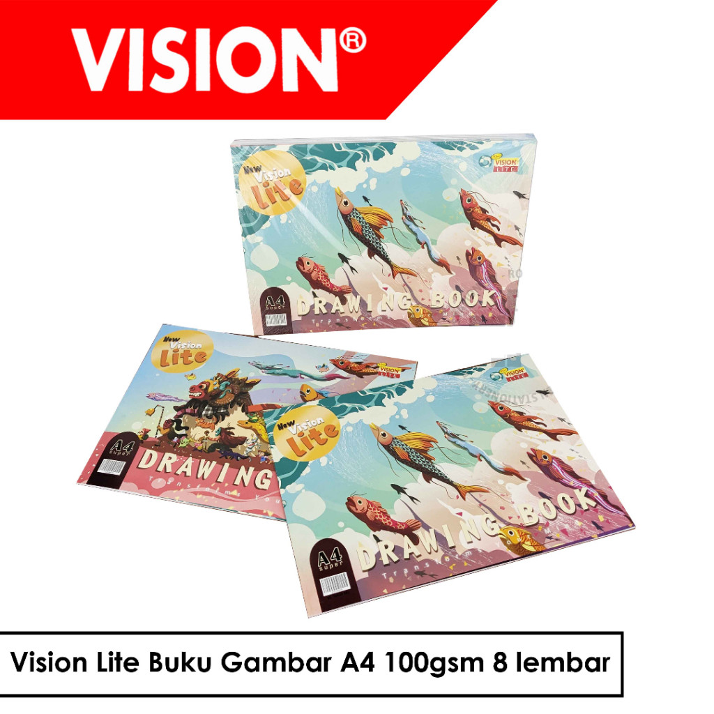 

Buku Gambar Vision Lite A4 | 8 Lembar 100gsm | Kertas Tebal Kualitas Tinggi untuk Sekolah Satuan 1 pcs