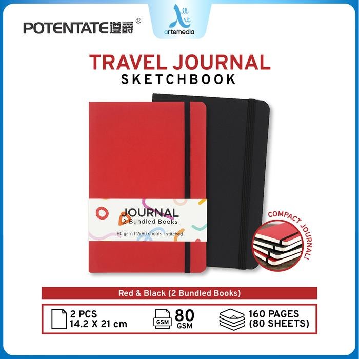 

Potentate Journals 80gsm 80sheet 21x14cm (2pcs)