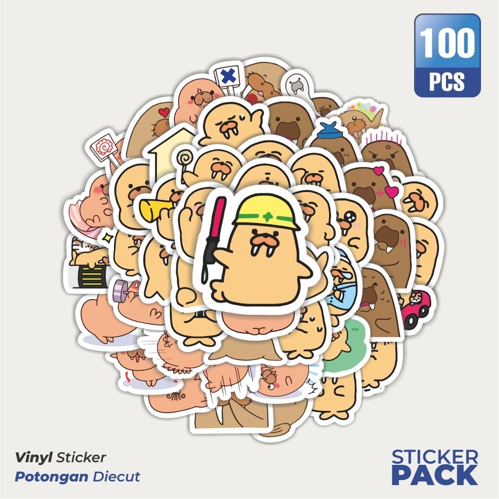 

Stiker Vinyl Hewan Walrus Waterproof Aesthetic- Untuk Laptop, Motor, dan Helm - Paper Stationery Pack