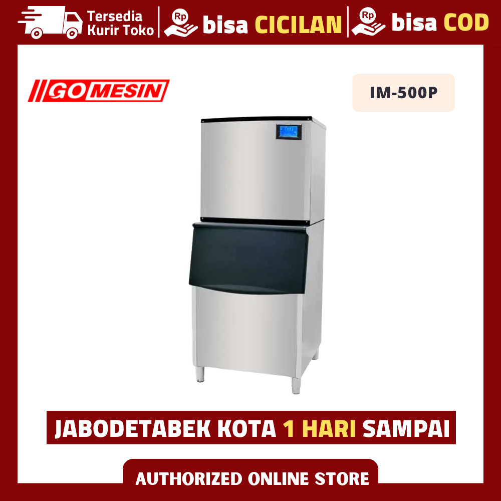 Mesin Es Batu Kristal Gomesin IM-500P Mesin Pembuat Es Batu Kristal Otomatis Ice Maker Cube
