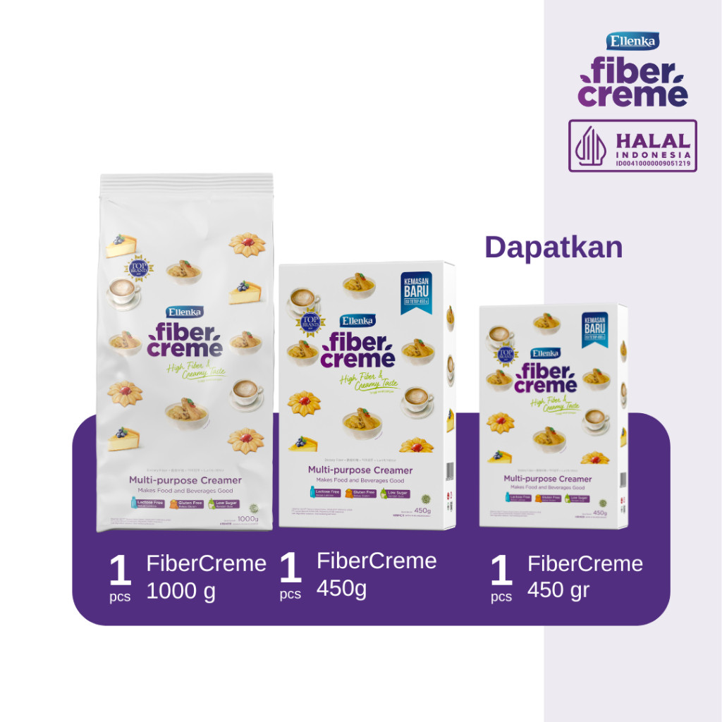 

FiberCreme Family Set (1000 Gr + 450 Gr) Free FiberCreme 450 Gr