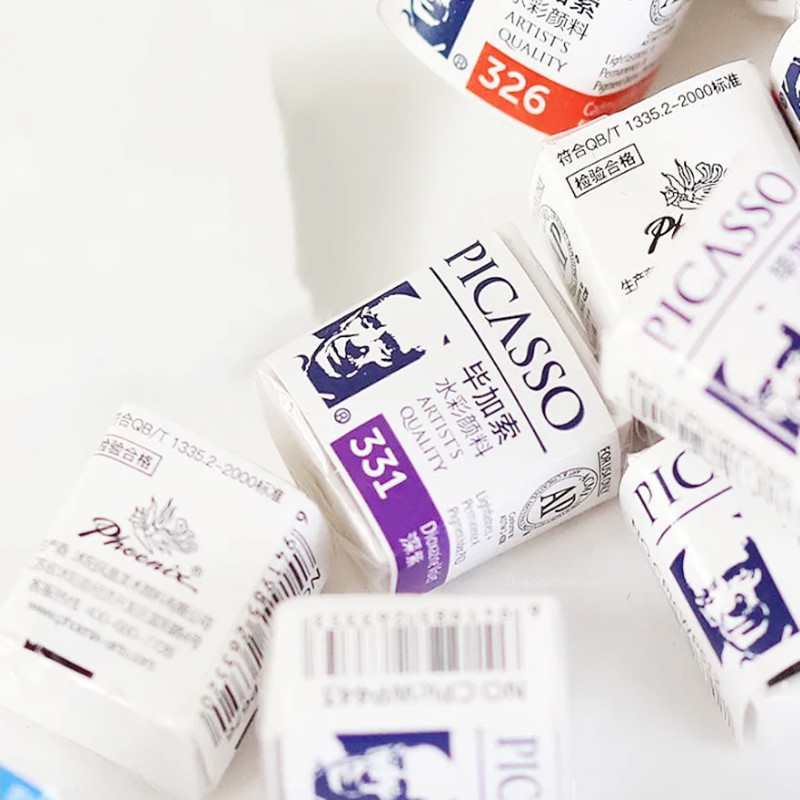 

Artists Solid Watercolor Pigments Picasso Tubular Color Block Beginners Hand Painting Materials Art Students painting Supplies