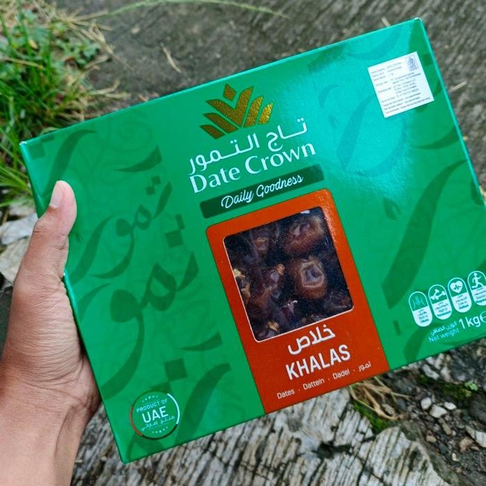 

[NEW EXP 12 2026] Kurma Date Crown Khalas | Date Crown Khenaizi isi 1 kg Premium Quality Organik - Khalas 1kg