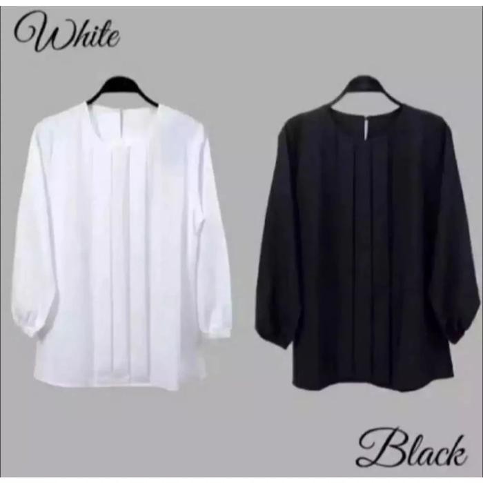 "S.LN.S" -  TERLARIS Rania Blouse Crinkle Airflow Kekinian 6 Ukuran 4XL 3XL XXL XL L M/Atasan Wanita