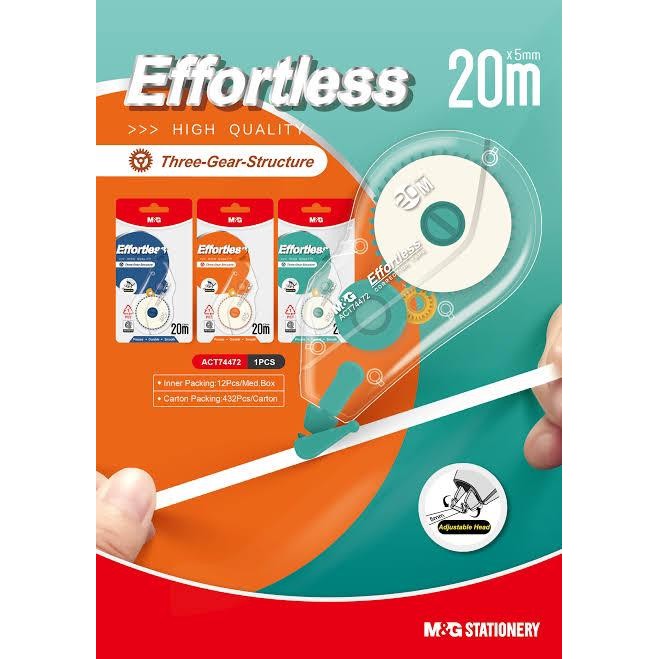 

M&G Correction Tape ANTI PUTUS Effortless Series 20meter ACT74472