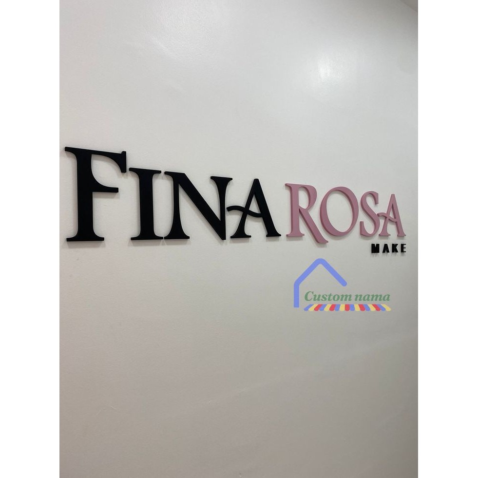 Kastem huruf timbul CUSTOM NAMA HURUF TIMBUL NYALA NAMA CAFE   KASTEM HURUF DEKOR 4-7 Huruf