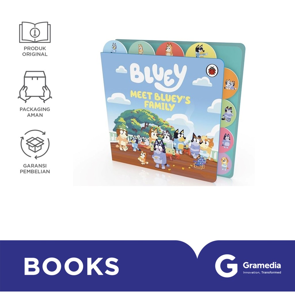 Bluey: Meet Bluey's Family: Tabbed Board Book (Bluey)