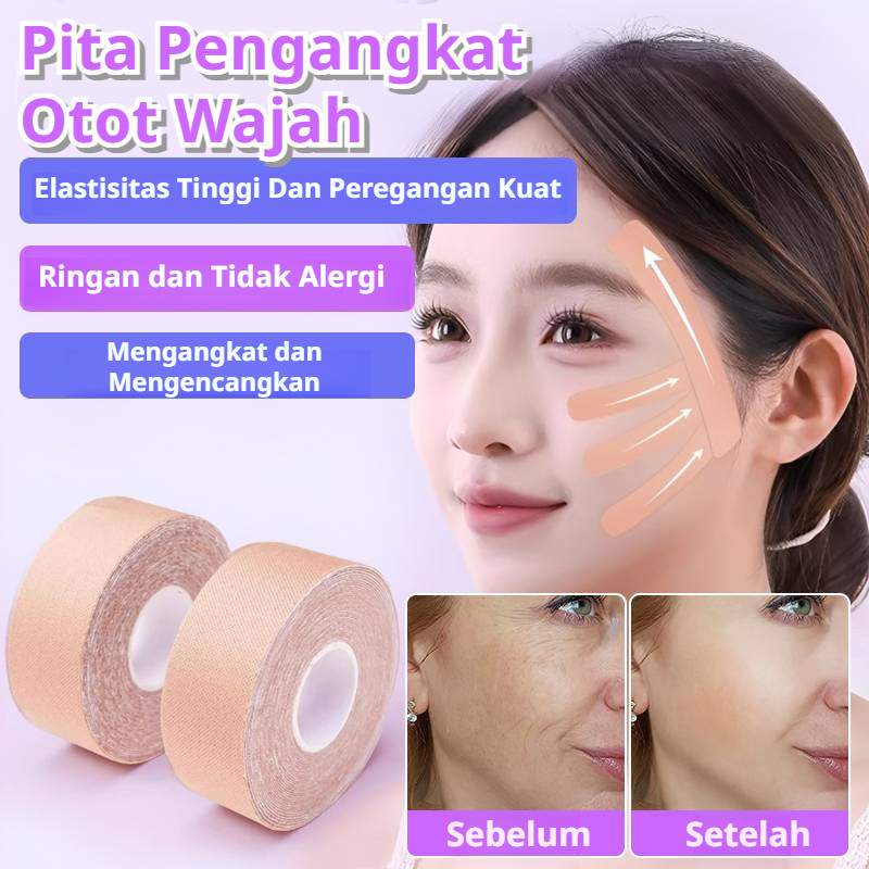 [Gratis ongkir] Plester otot penghilang kerutan wajah/perban pengencang wajah/plester otot cedera ol
