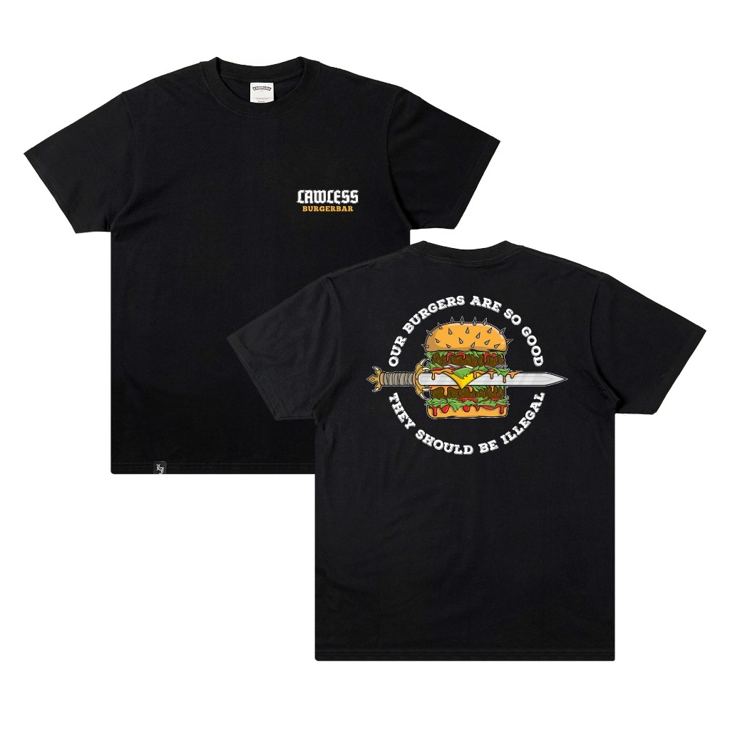 (COD) Lawless Burgerbar - Illegal T-shirt - Black
