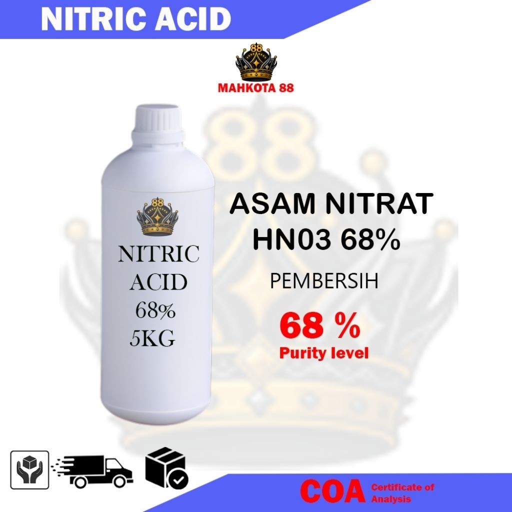 

Nitric Acid 5kg / Asam Nitrat / Belgia 68% / HNO3 / Nitric Murah