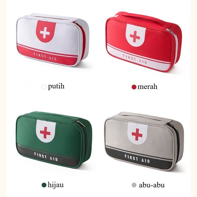 BIG PROMO Tas Mini Obat Portable / Travel Medicine Pouch P3K / Kotak Obat Organizer / Tas Medis