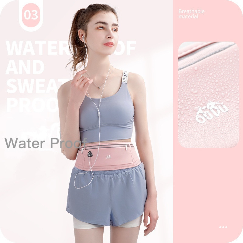 Mall Inline Badgebbak Tas Pinggang Lari Waterproof / Go Belt / Running Belt Tas Pinggang Hp Olahraga