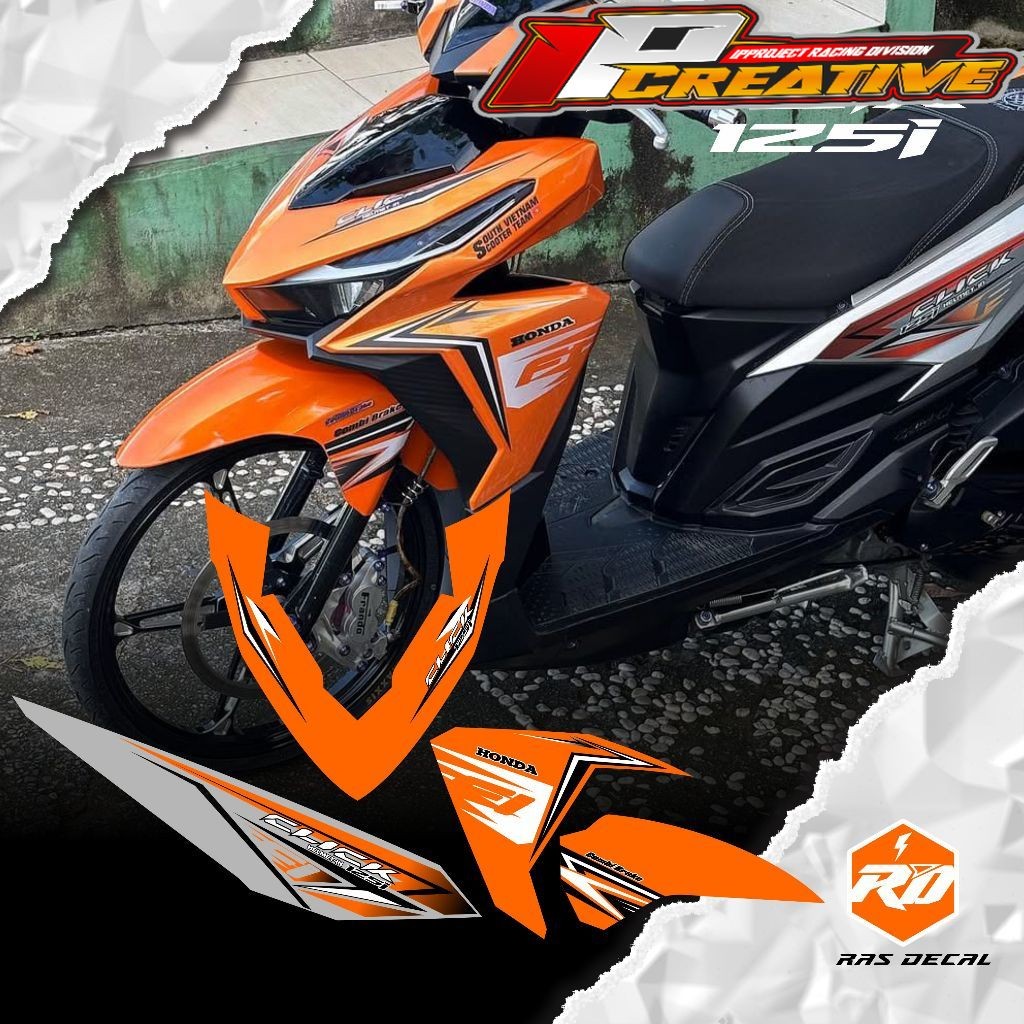 STIKER STRIPING VARIO LED OLD 125 i TRANSPARAN  VARIO LED 125/150 OLD VIETNAM Style