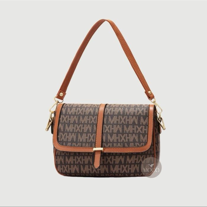 MOCO Fashion Tas Wanita Selempang Sling Bag Dompet Kecil - TMK Coffee