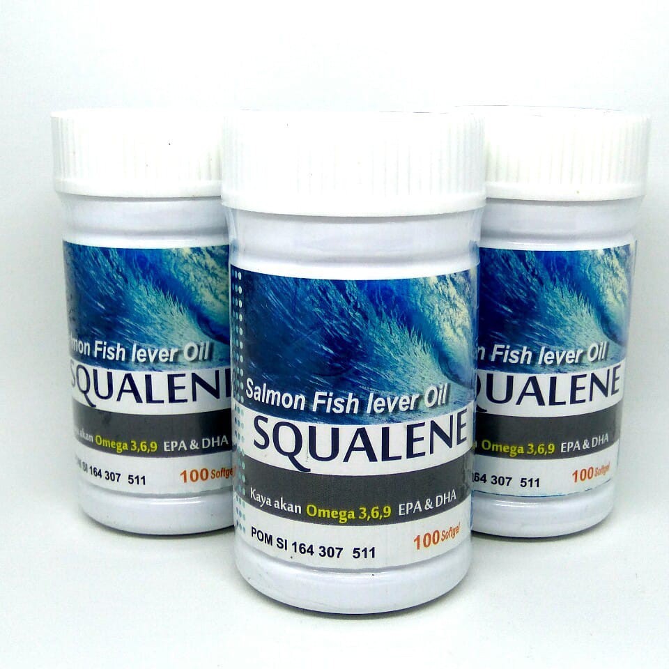 ORIGINAL | Squalene Salmon Fish Lever Oil 100 Kapsl Softgel | Herbal Waz