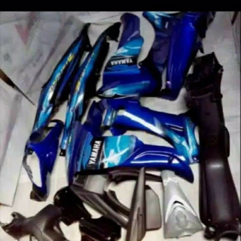Full Set Body  bodi Kasar Halus Jupiter Z Burhan Warna Biru Hitam Silver A1
