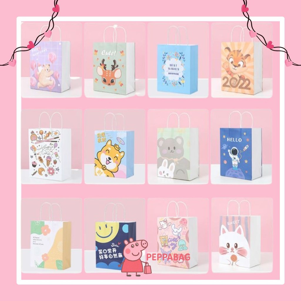 

Paper Bag Gift Cute / Paperbag Hadiah Motif Abstrak Bintang Stars Estetik - ES0483