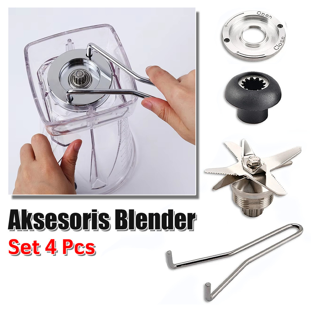 Mata Pisau Blender Multifungsi 8 Blender Heavy Duty Stainless Pemecah Dinding 4pcs/set Aksesoris