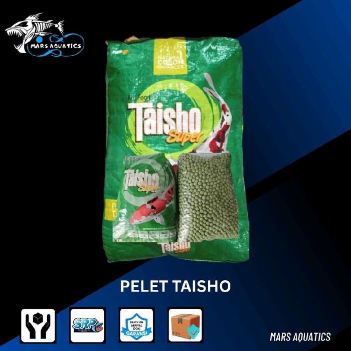 Pelet Koi Taisho 5mm Pakan Koi Taisho Hijau Floating Type Makanan Ikan Koi