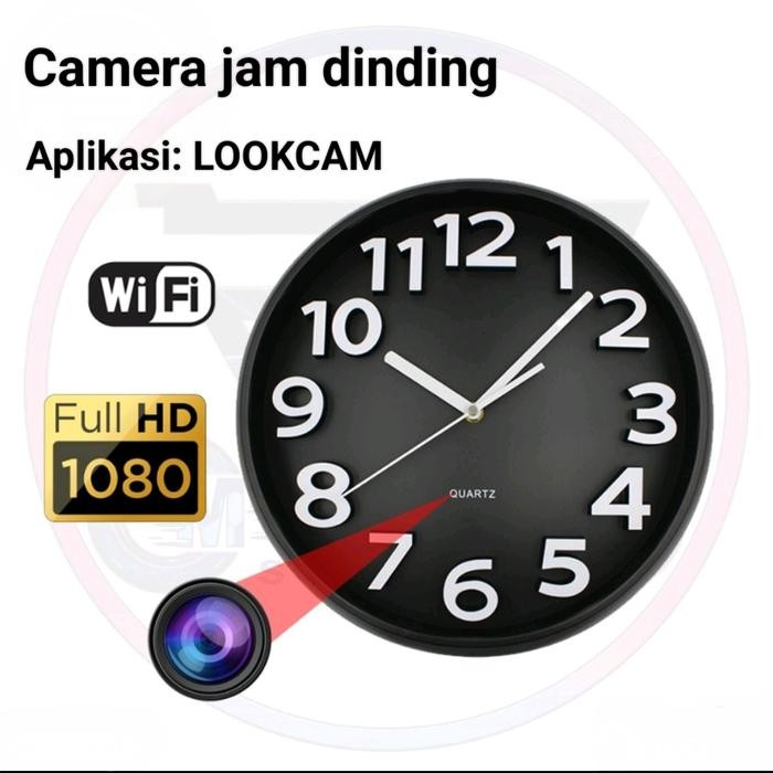 CCTV Wifi Camera Jam Dinding Hidden Spy Cam Kamera Keamanan IP Camera - HANYA CCTV