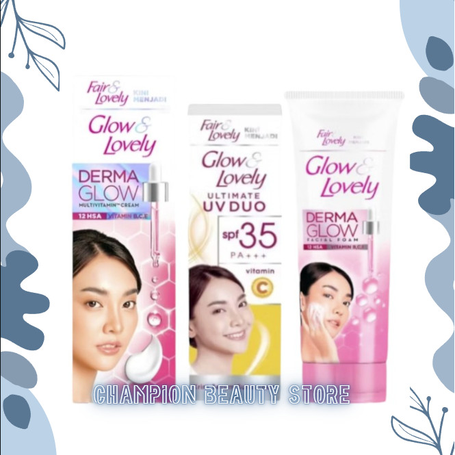 Glow and Lovely Cream Multi Vitamin Cream Wajah Fair & Lovely & Vit C