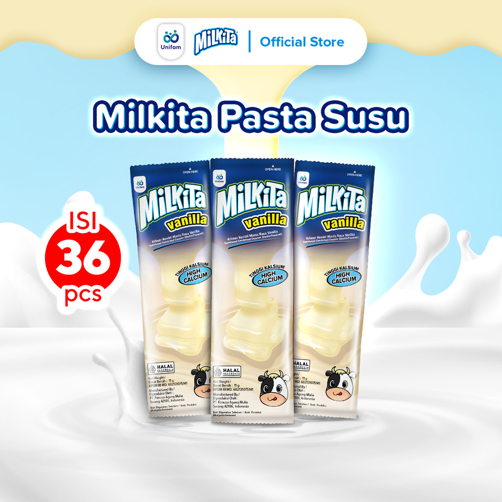 

Milkita Vanilla Pasta Renceng - 1 Bag Isi 36 pcs