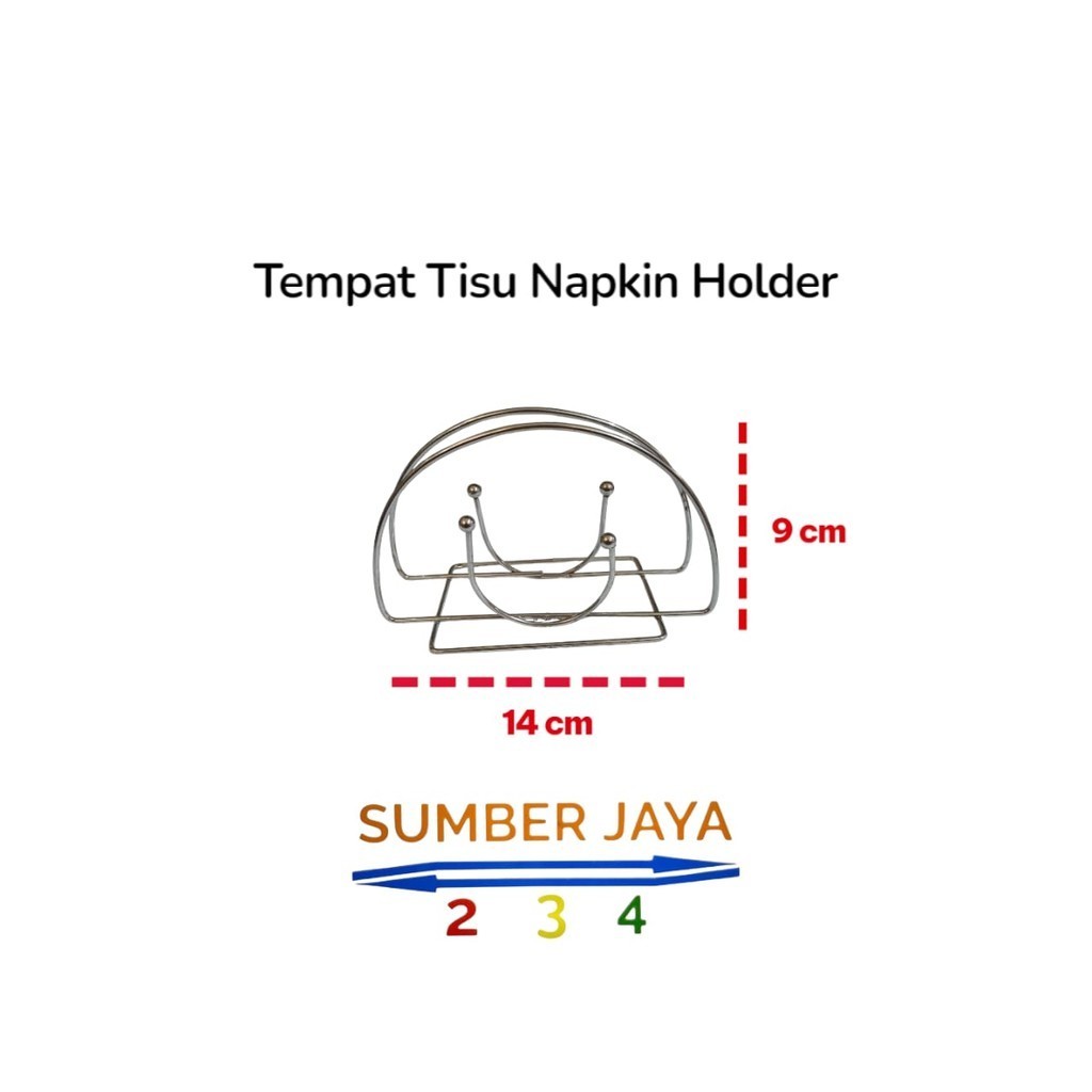 

Tempat Tisu Lipat Plastik Tebal / Tempat Tissue Lipat Model U