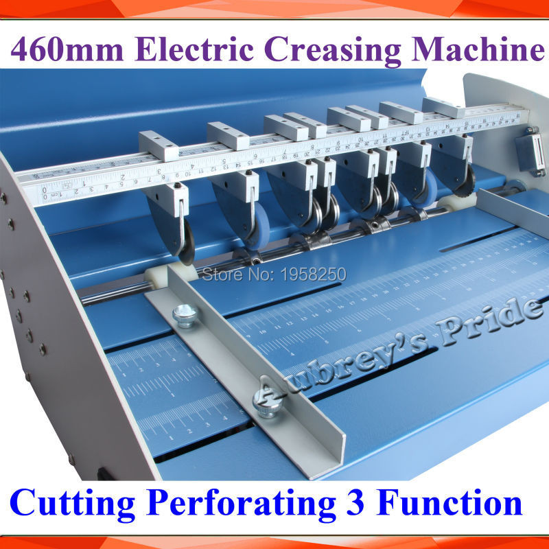 

Free CP some 3 in1 combo 18inch 460mm Electric Creaser Scorer Perforator Paper Creasing Perforating 3 Function Machine Trimmer