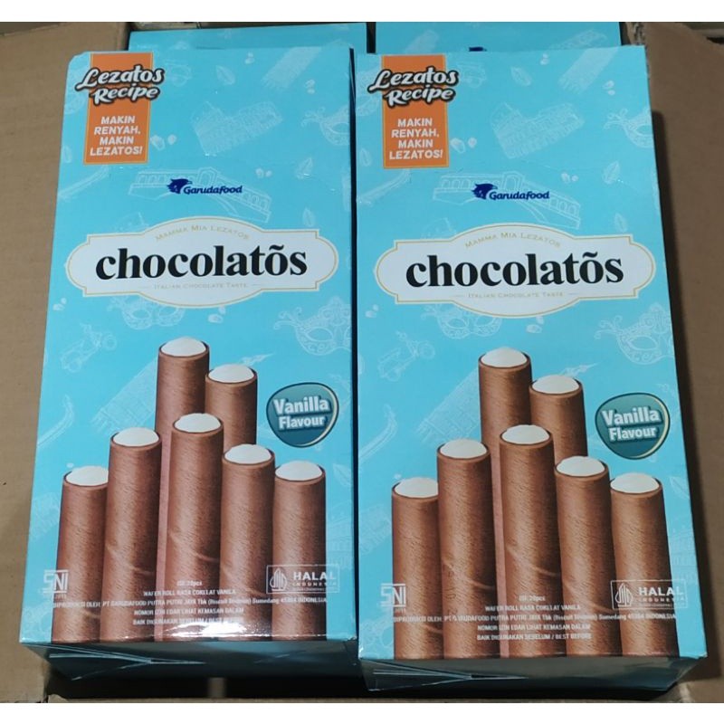 

Chocolatos Vanilla Flavour ( isi 24 pcs @14gr )